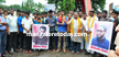 Sri Ram Sene activists stage protest against Salman Khan and Owaisi.
